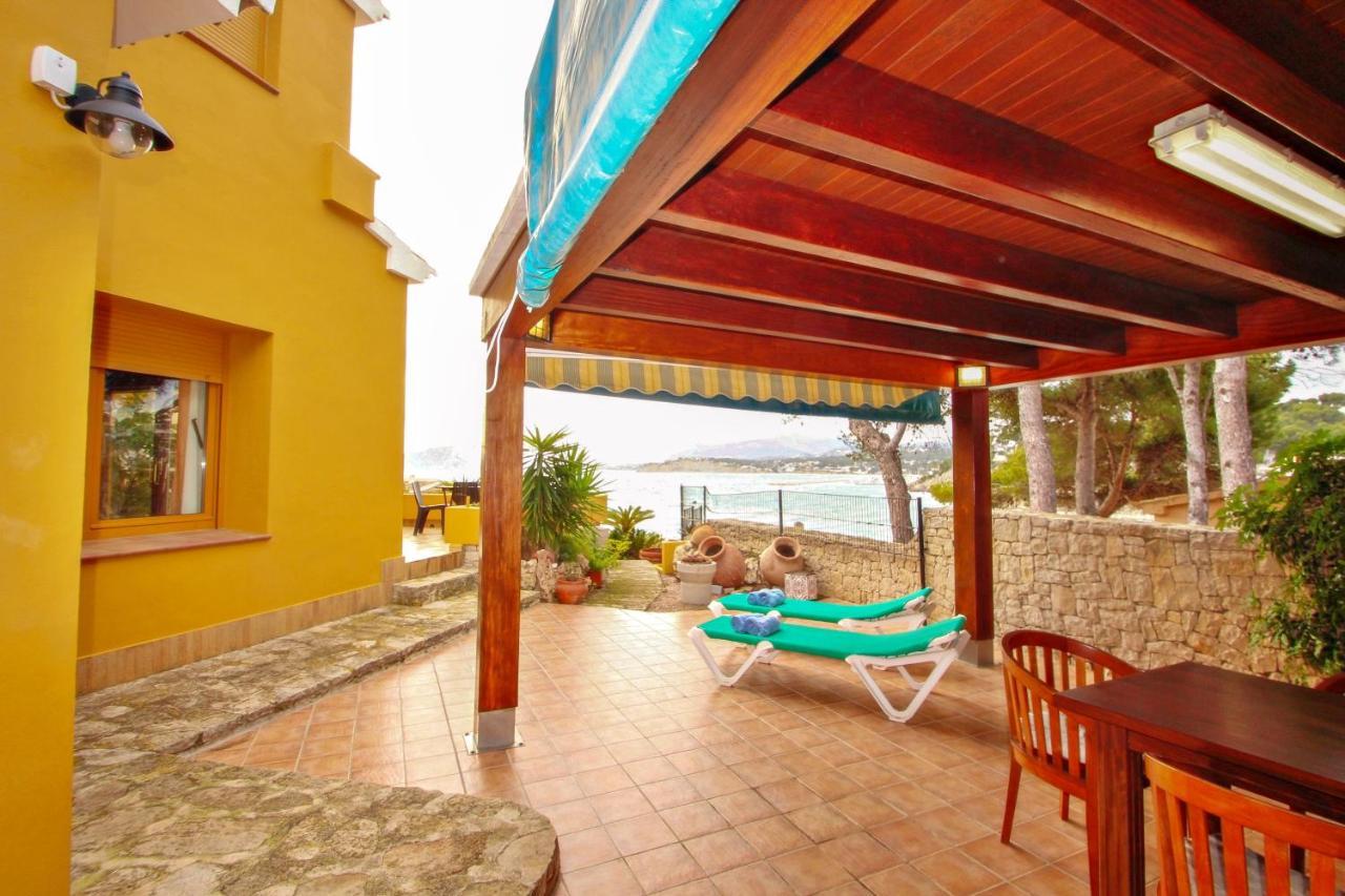 El Portet - Beachfront Holiday Home With Private Pool In مورايرا المظهر الخارجي الصورة